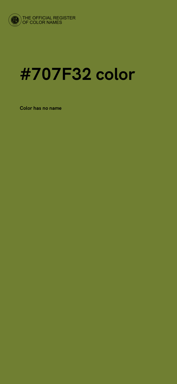 #707F32 color image
