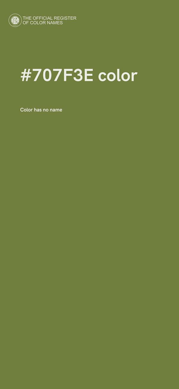#707F3E color image