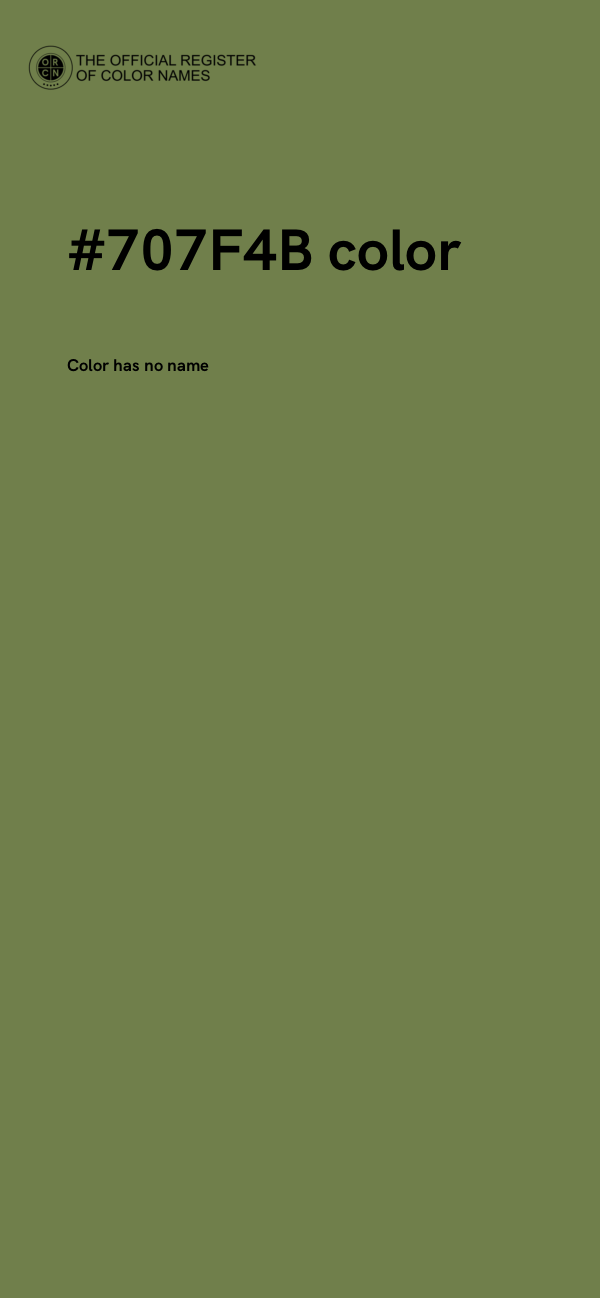 #707F4B color image