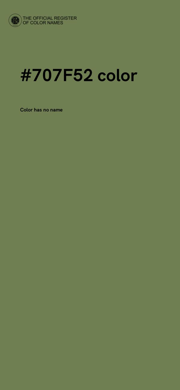 #707F52 color image