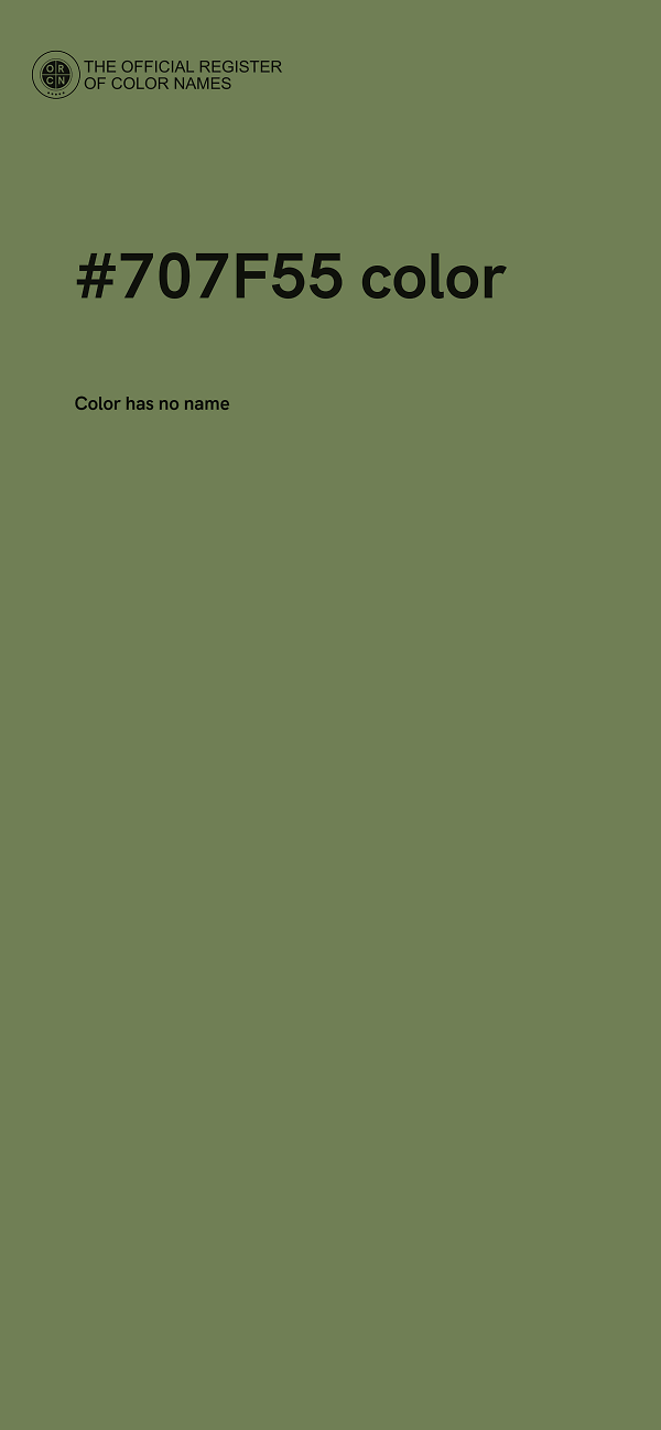 #707F55 color image