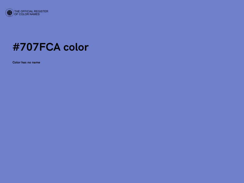 #707FCA color image