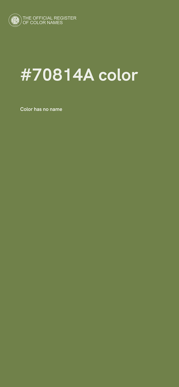 #70814A color image