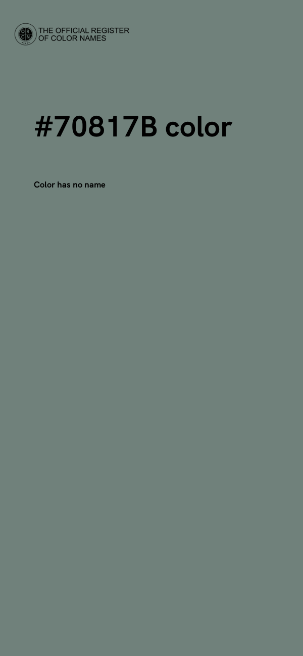 #70817B color image