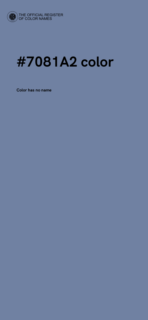 #7081A2 color image