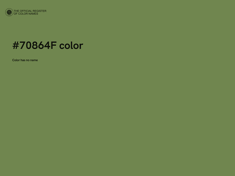 #70864F color image
