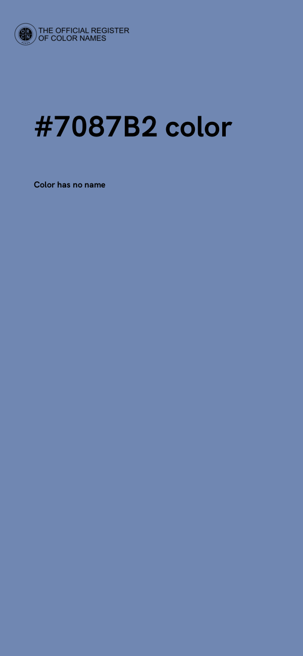 #7087B2 color image