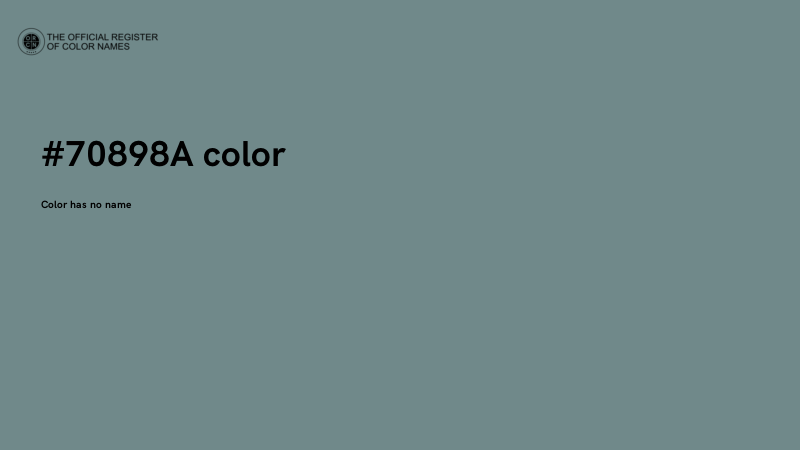 #70898A color image
