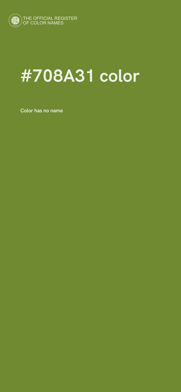 #708A31 color image
