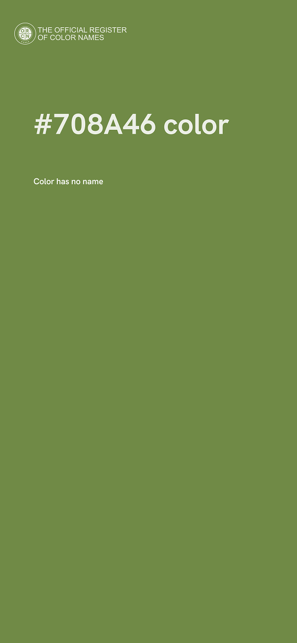#708A46 color image