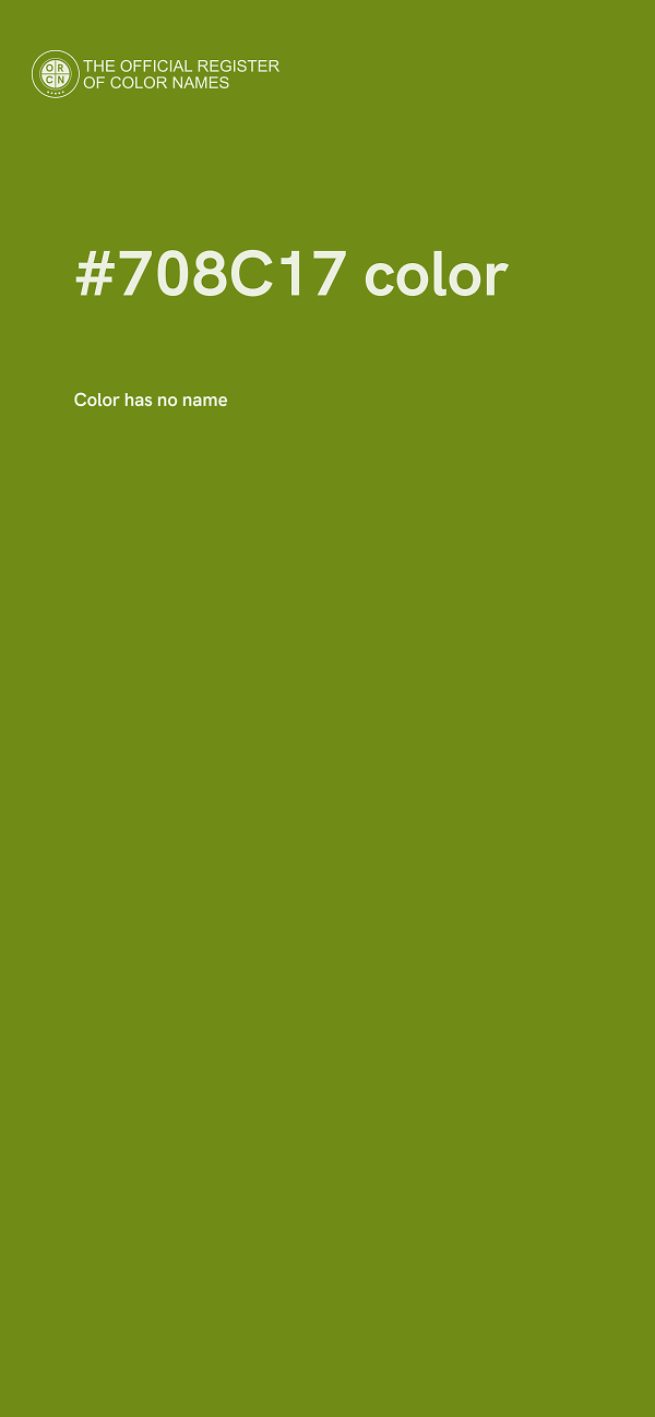 #708C17 color image