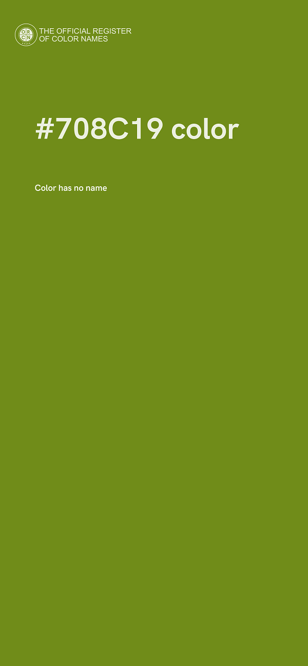 #708C19 color image