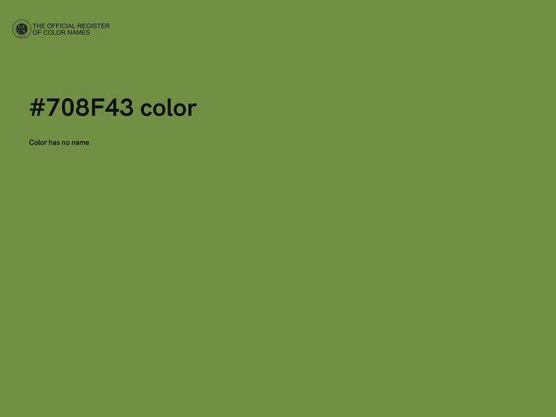 #708F43 color image