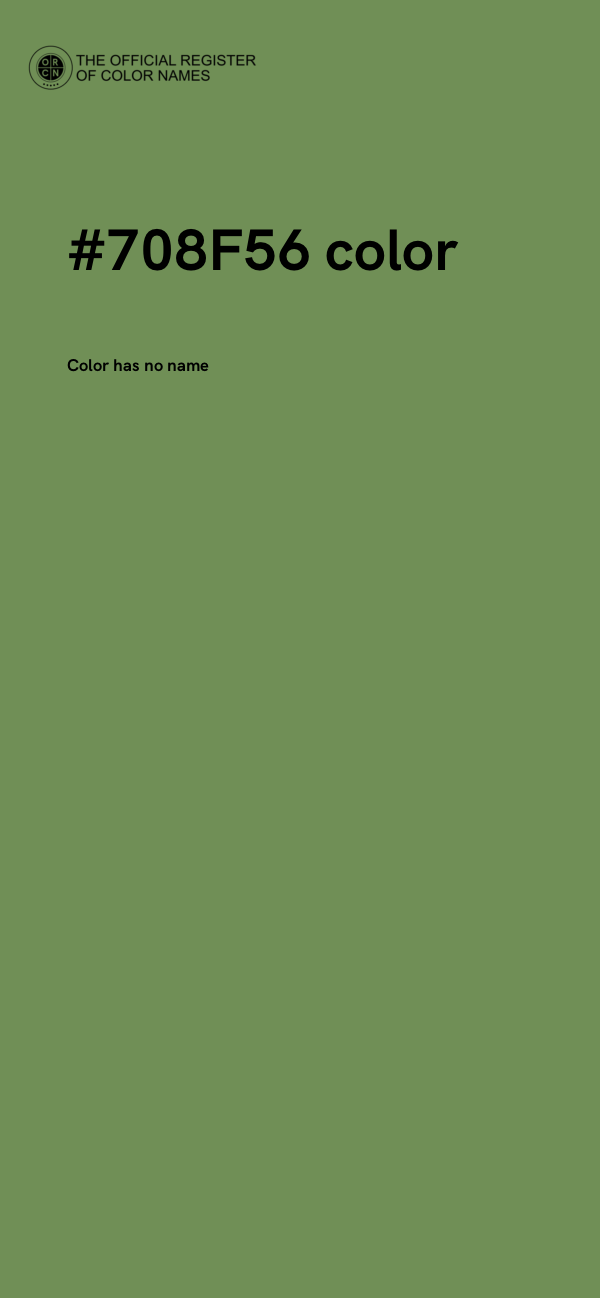 #708F56 color image