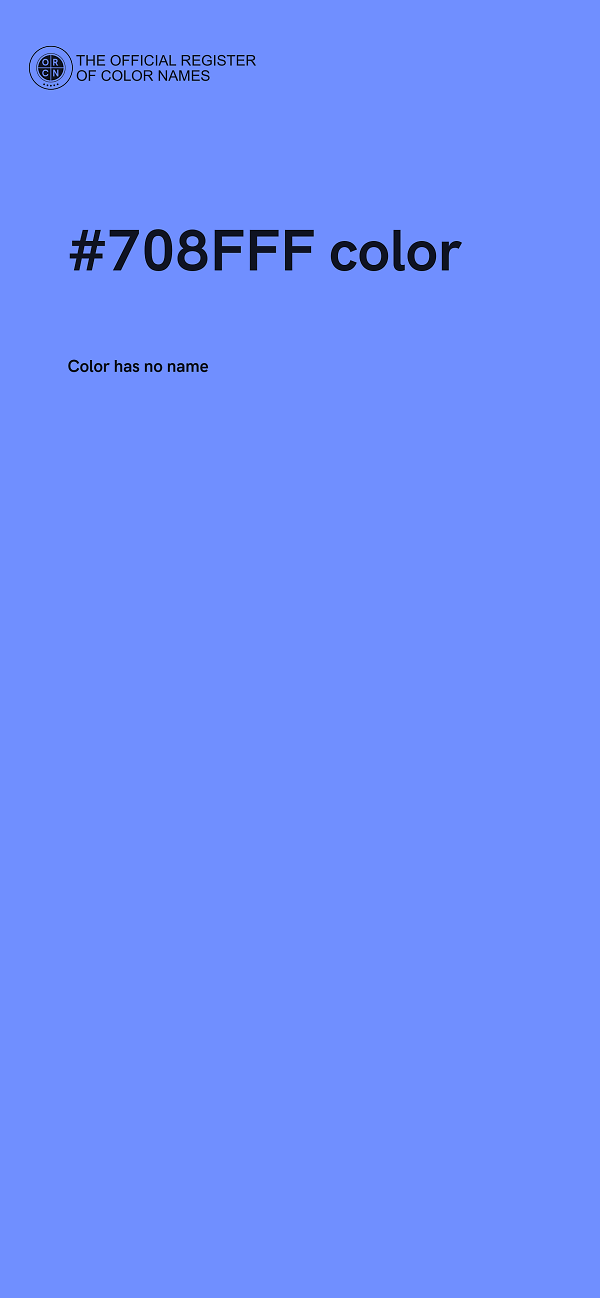 #708FFF color image
