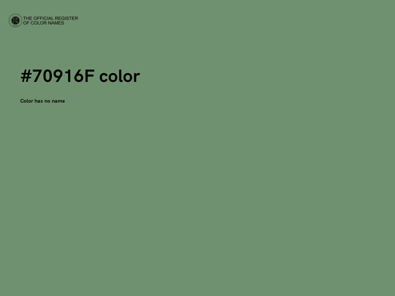 #70916F color image
