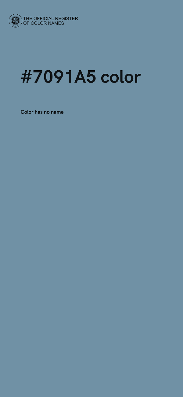 #7091A5 color image