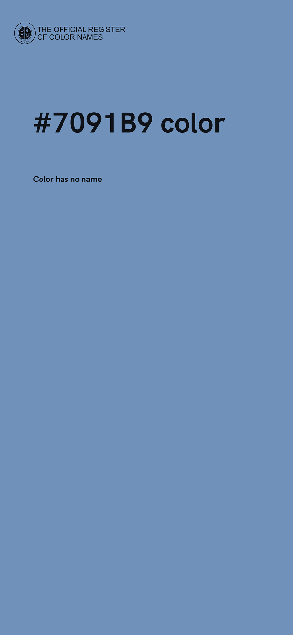 #7091B9 color image