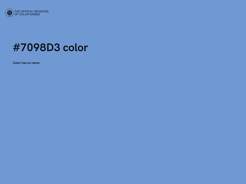 #7098D3 color image