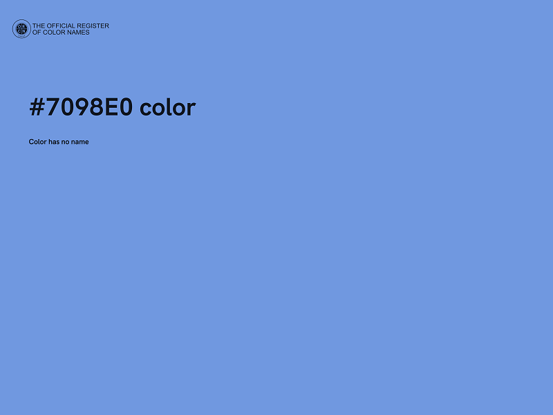 #7098E0 color image