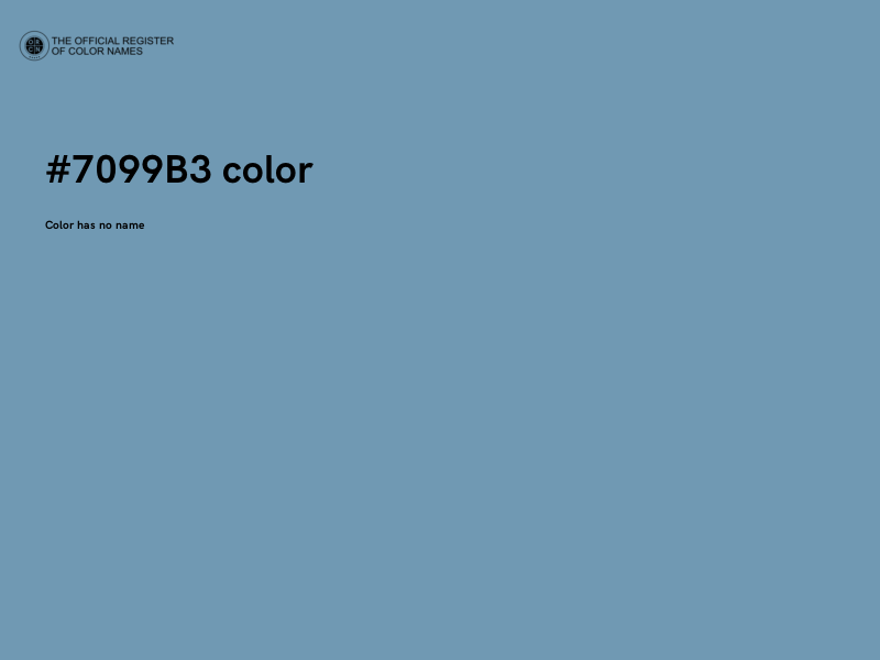 #7099B3 color image
