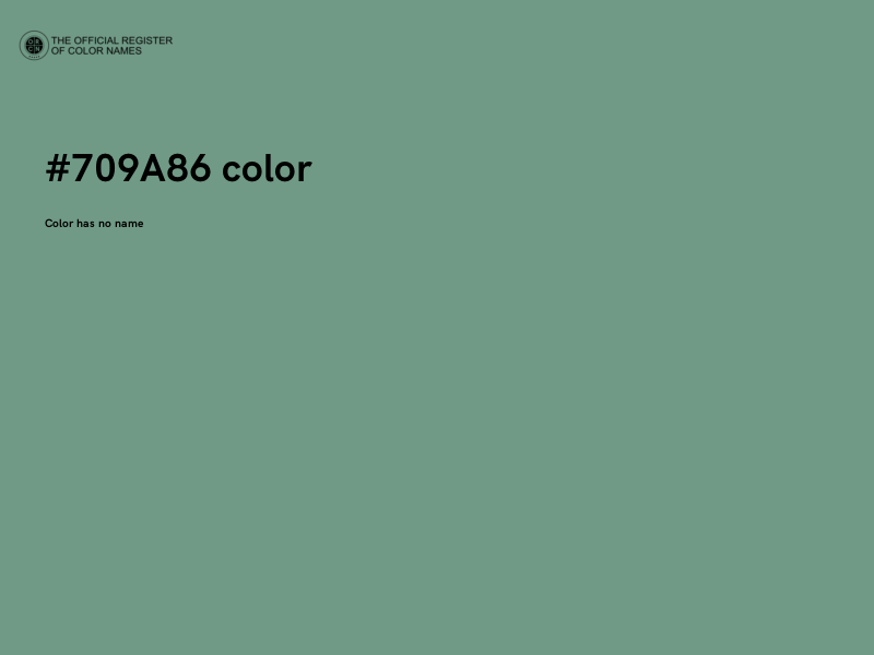 #709A86 color image