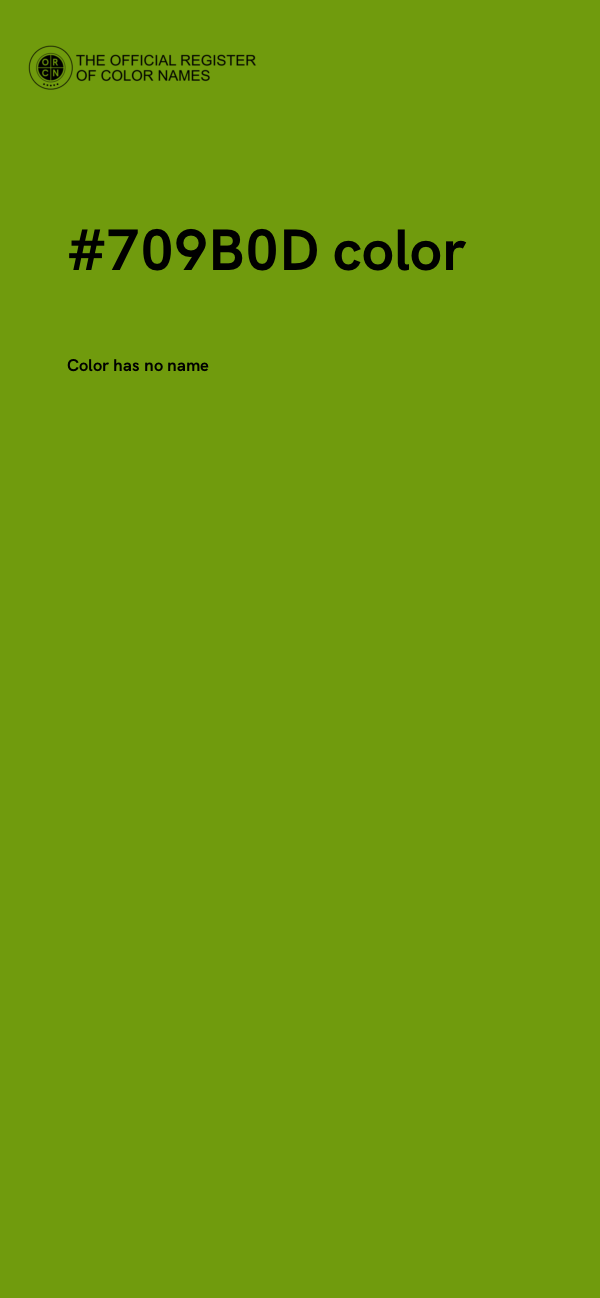 #709B0D color image