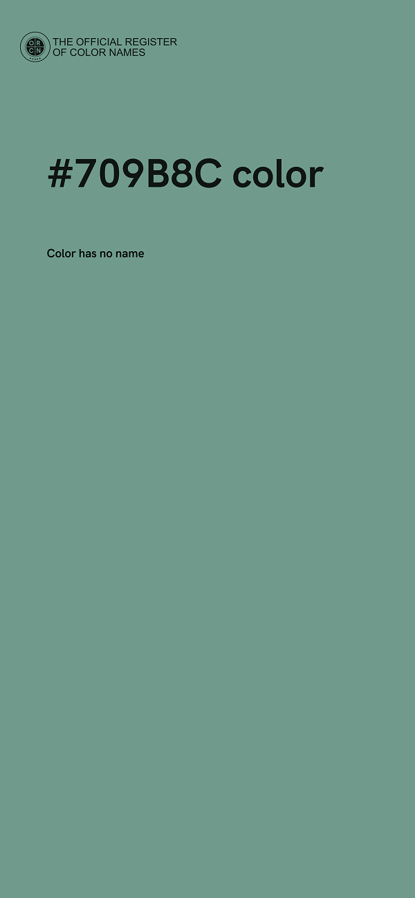 #709B8C color image
