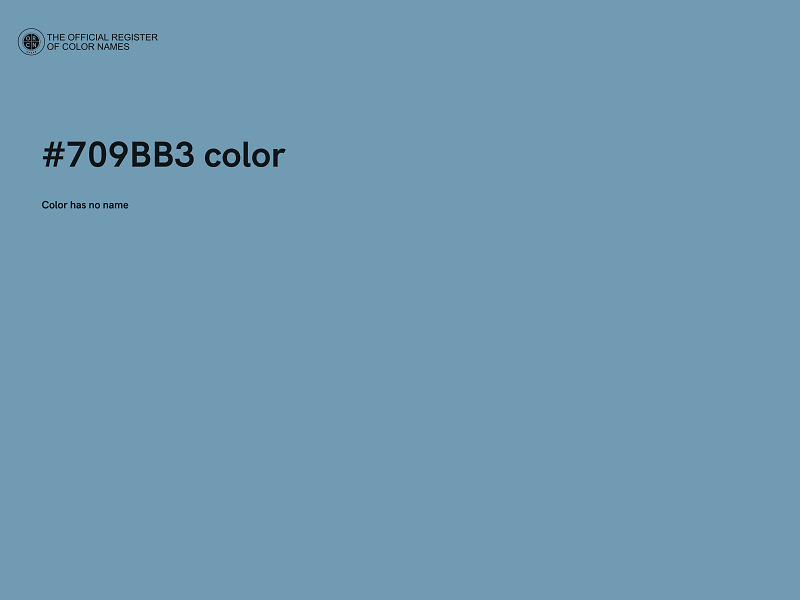 #709BB3 color image