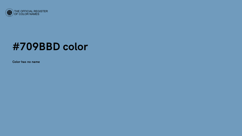 #709BBD color image