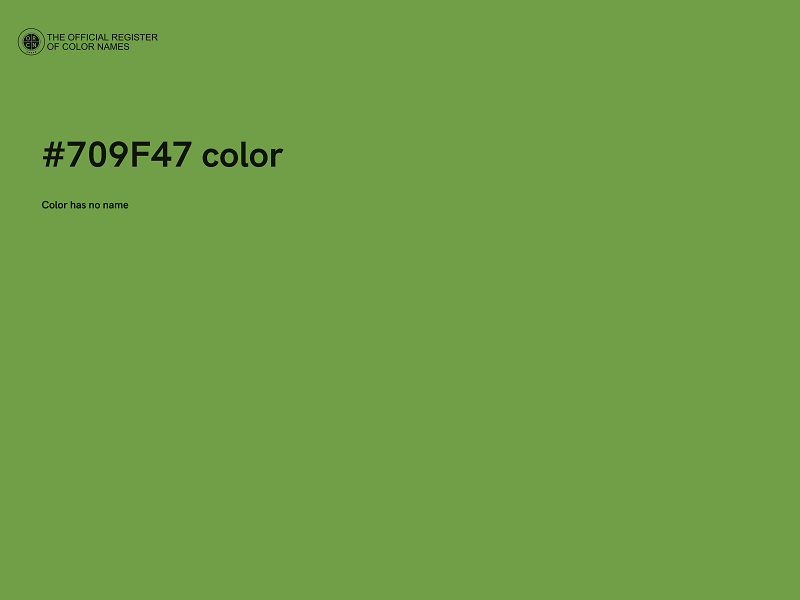 #709F47 color image