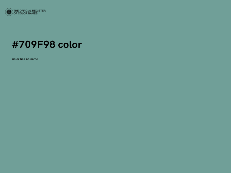 #709F98 color image