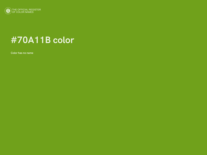 #70A11B color image
