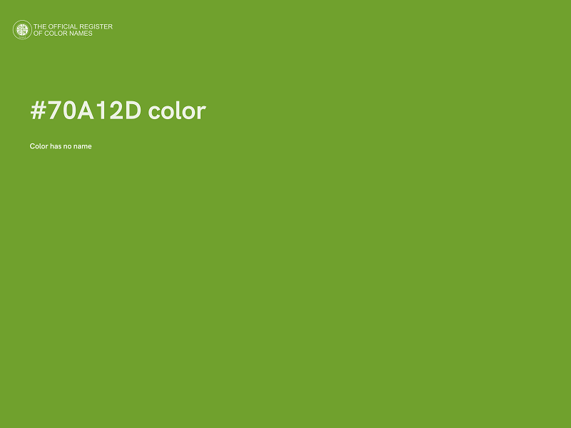 #70A12D color image