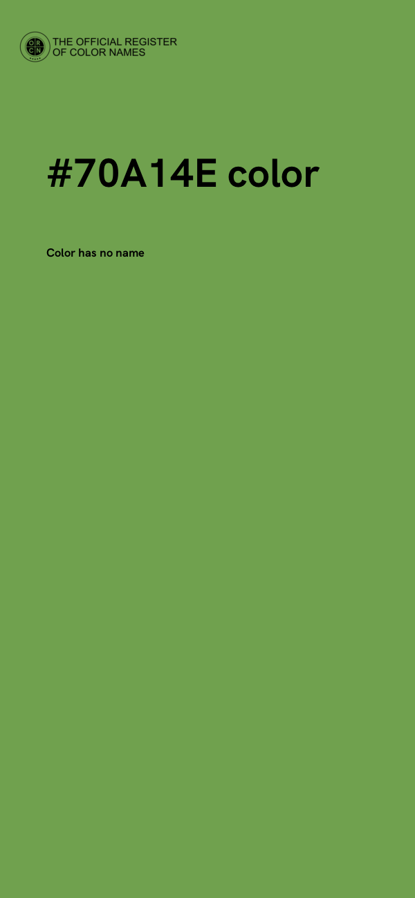 #70A14E color image