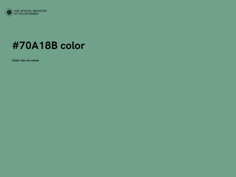 #70A18B color image
