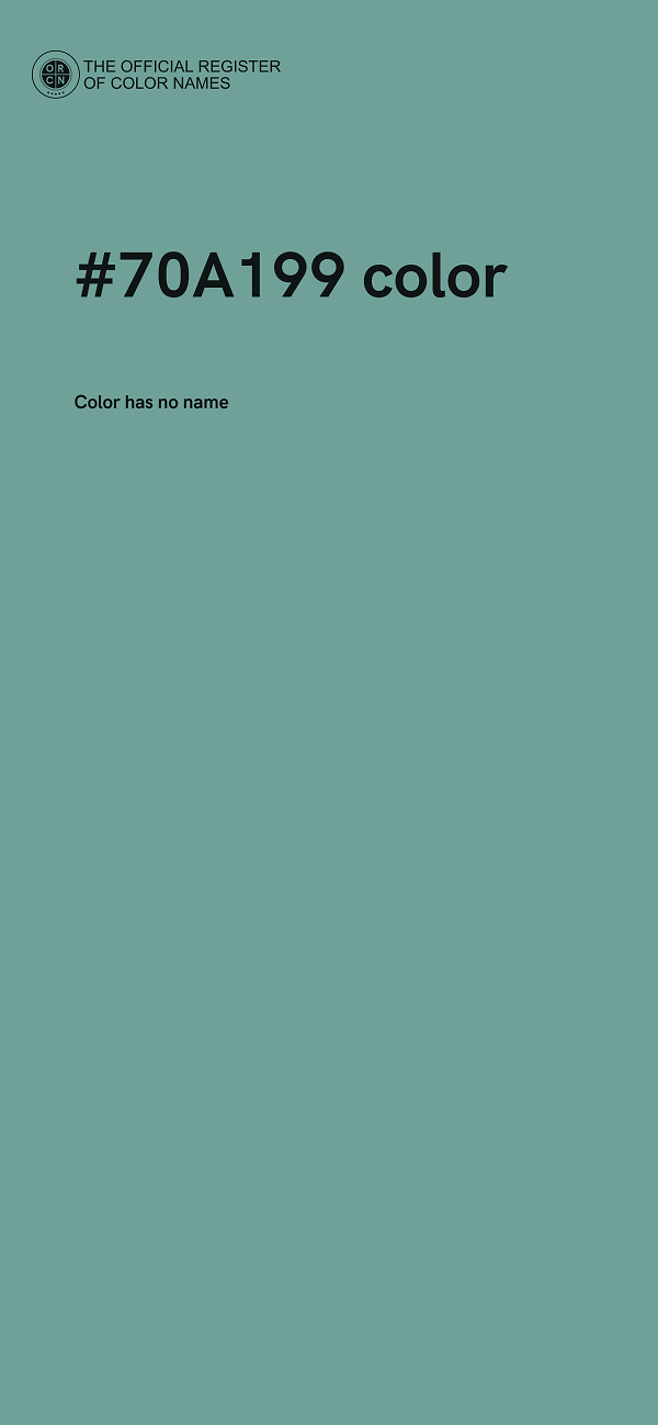 #70A199 color image
