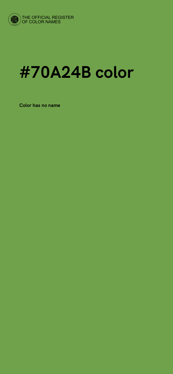 #70A24B color image