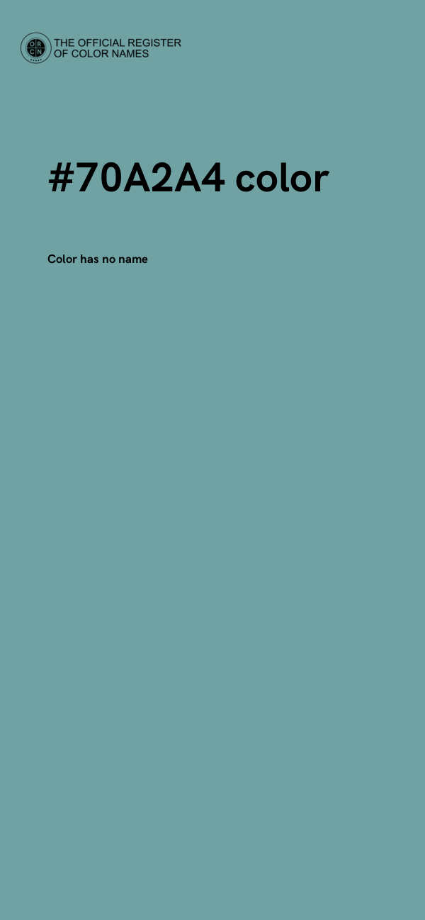 #70A2A4 color image