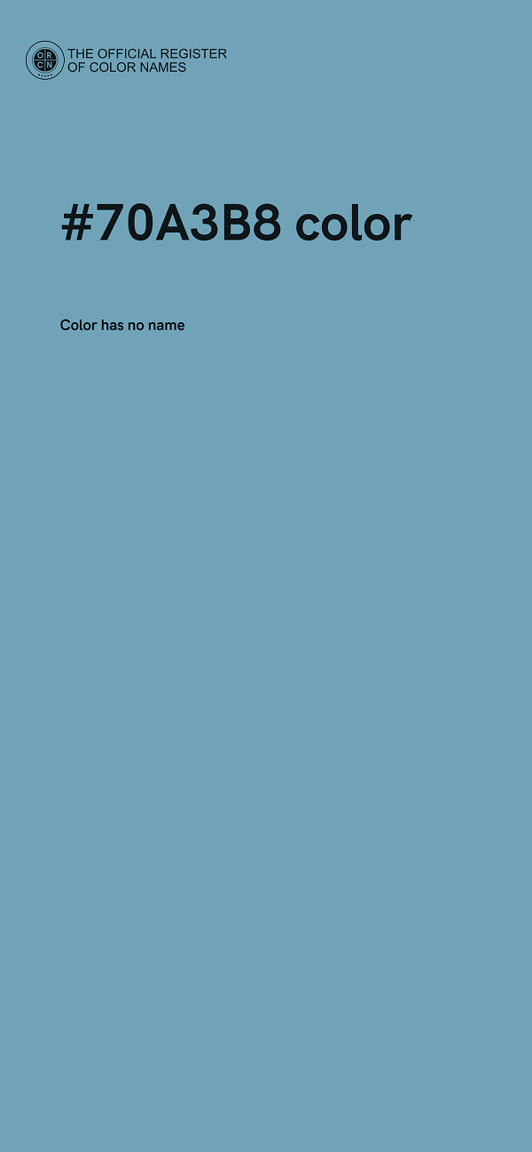 #70A3B8 color image