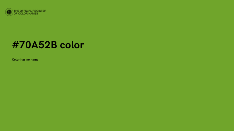 #70A52B color image