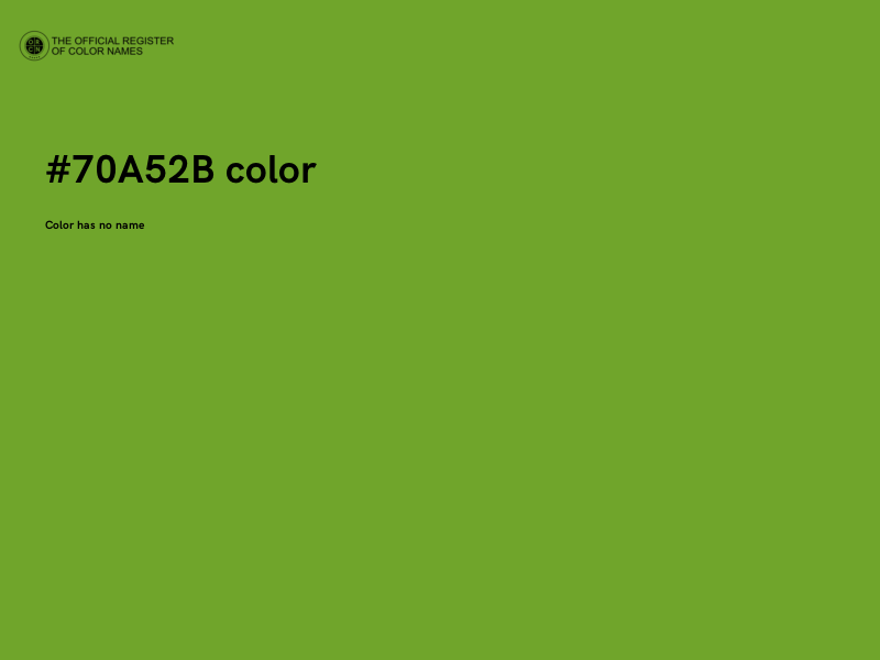 #70A52B color image