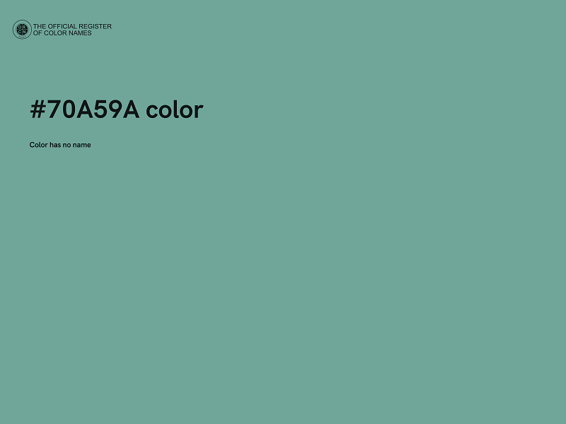 #70A59A color image