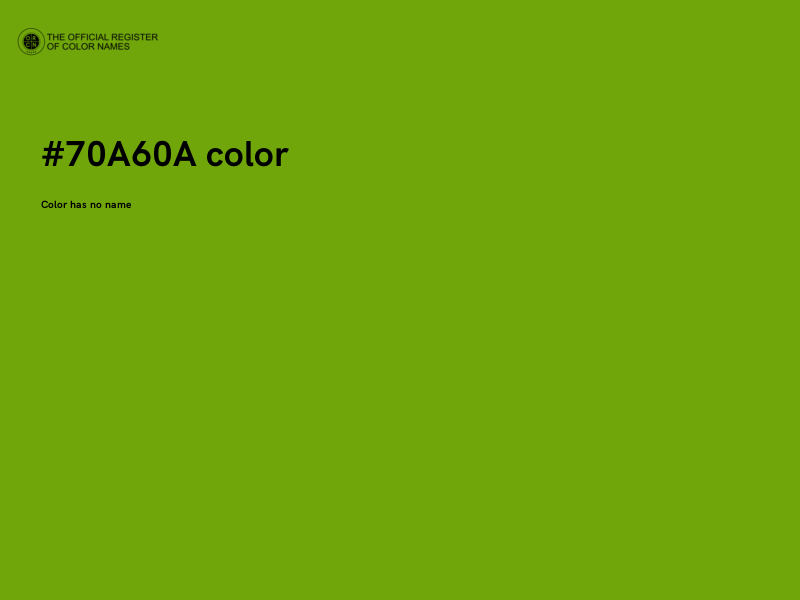 #70A60A color image