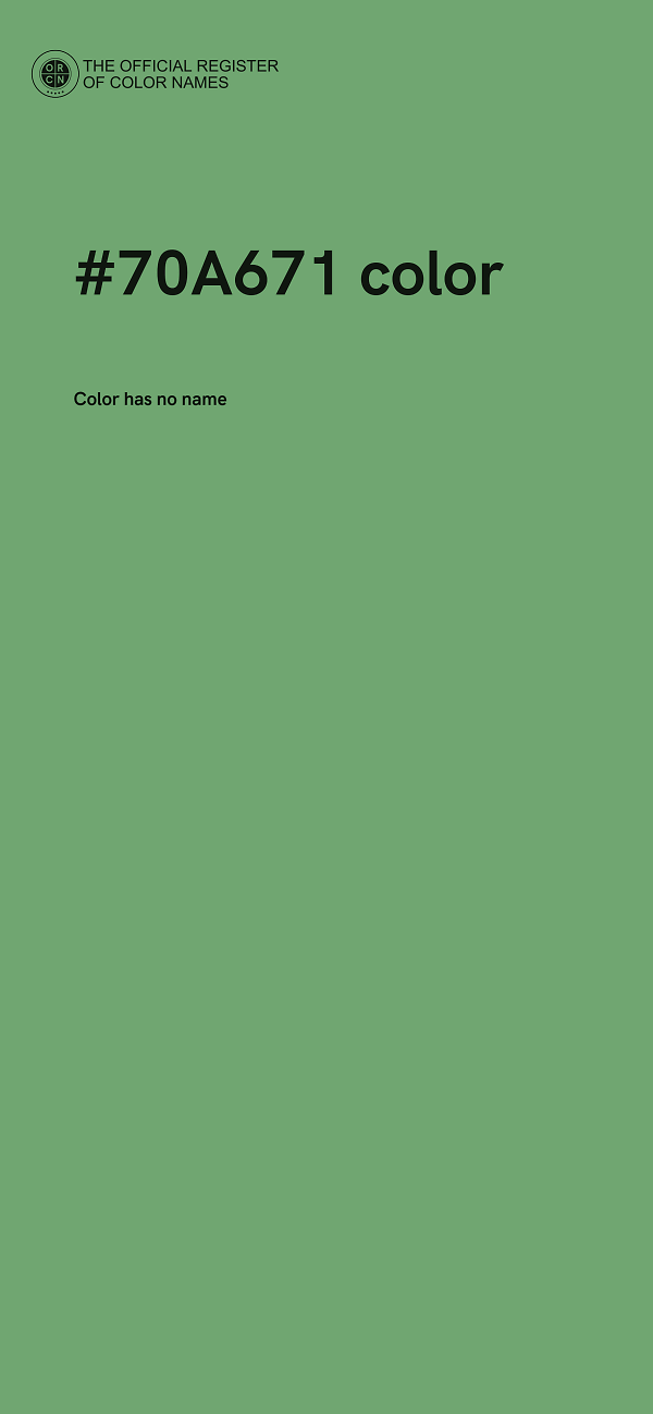 #70A671 color image