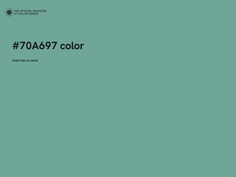 #70A697 color image