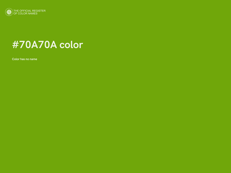 #70A70A color image