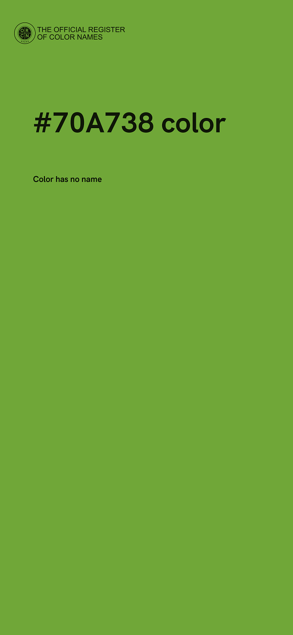 #70A738 color image