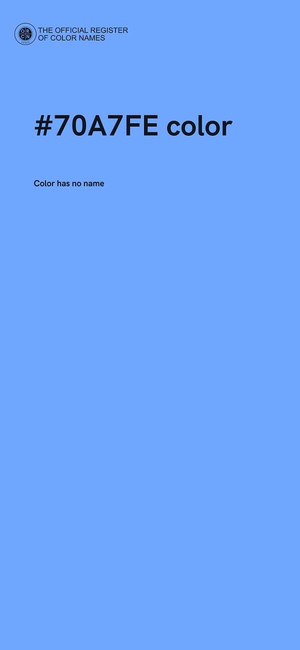 #70A7FE color image