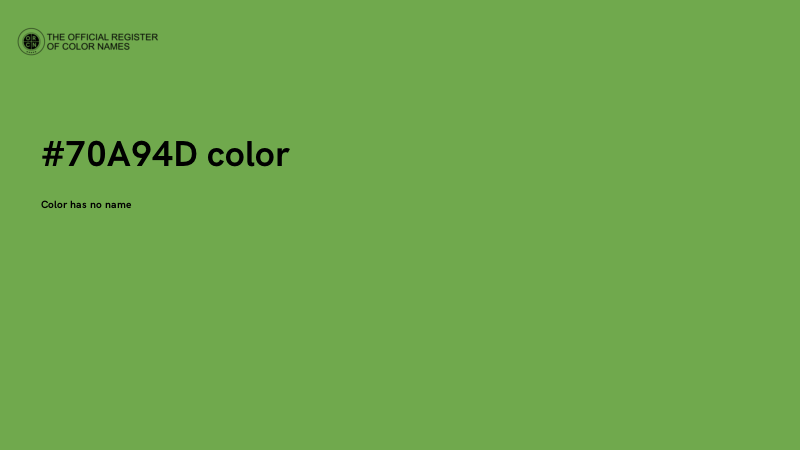 #70A94D color image